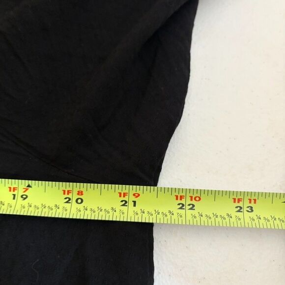 Old Navy Blouse Women's Large Black V-Neck Button Up Lightweight Casual Top - Picture 8 of 8